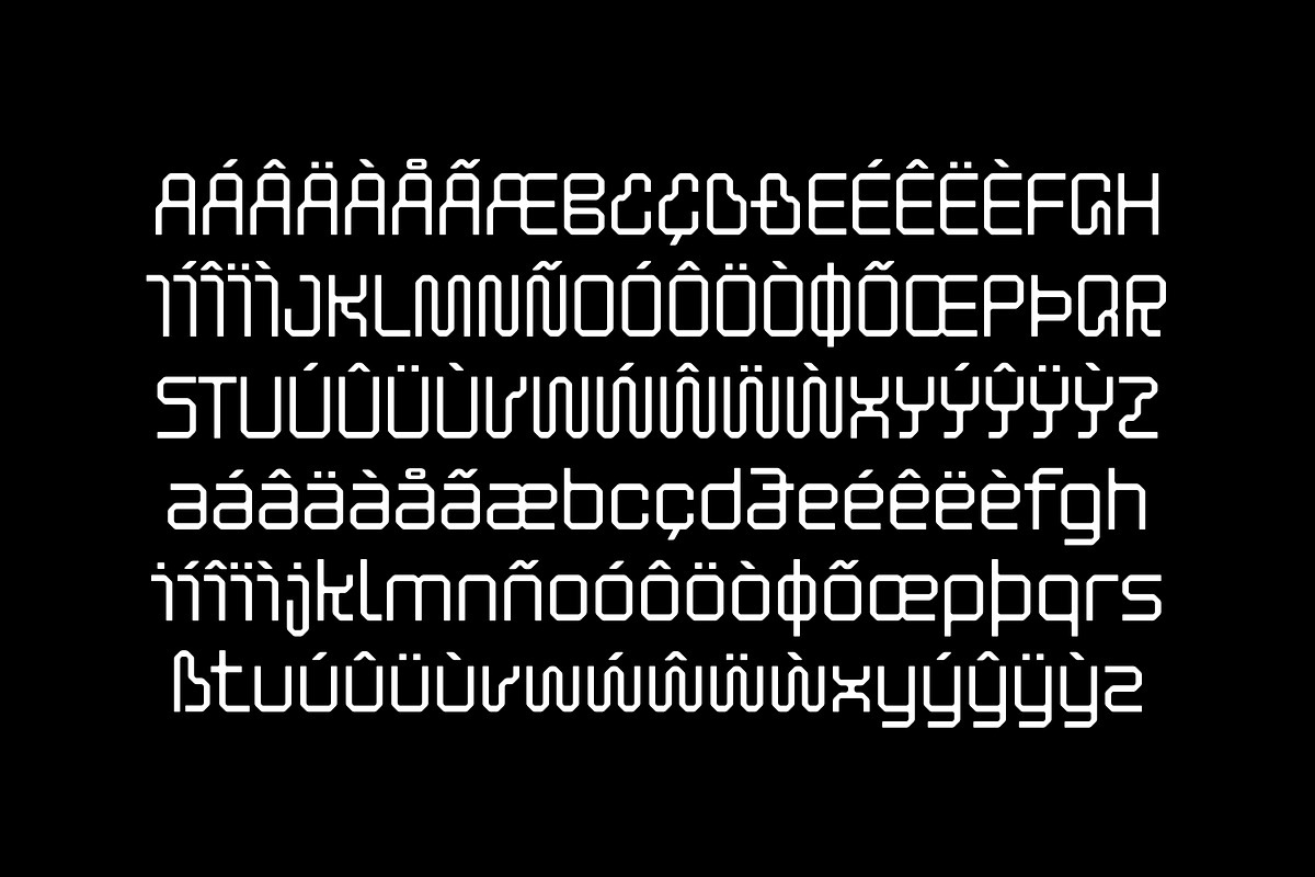 Techtape, a Symbol Font by Here  FF (Photo 9 of 12)