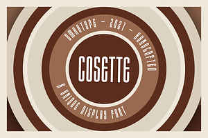 Cosette Display Font