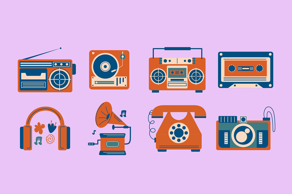 Vitange Aesthetic Illustration Set