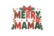 Holiday Vibes Mama Quote SVG Bundle, an Object Graphic by yasushie (Thumbnail 4 of 13)