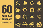 60 Hand drawn vector Suns, an Object Illustration by aivos (Thumbnail 1 of 6)