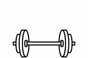 64 Fitness Workout Outline Icons, an Outline Icon by adenpinkstore (Thumbnail 14 of 18)