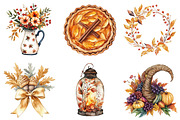 Thanksgiving greeting elements, a Seasonal Illustration by CitraGraphics (Thumbnail 4 of 7)