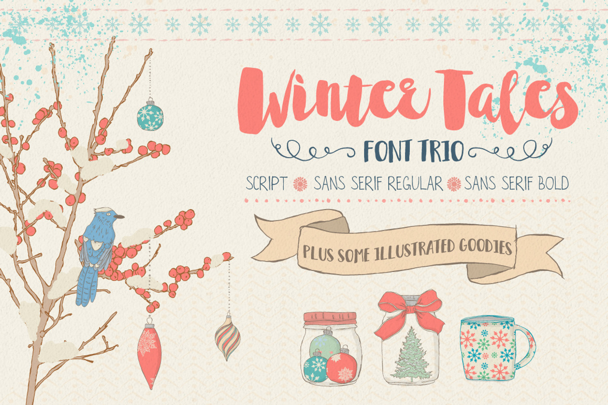 Winter Tales Font Trio + extras