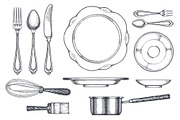 Cutlery Utensils Vector Illustration, a Food Illustration by Lubov Illustrations Shop (Thumbnail 2 of 7)
