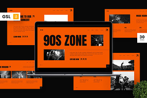 90s Zone - Google Slide Template, a Presentation Template by Deepslide Studio