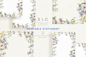 Wildflowers Digital & Printable, a Templates & Theme by slowlivecreate