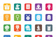 50 Women Day Round Corner Flat Icons, an Icon by IconBunny (Thumbnail 2 of 2)