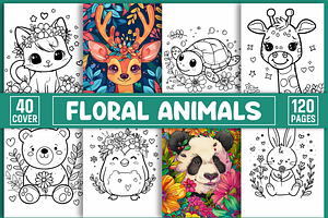 Bold And Easy Floral Animal, an Animal Illustration by Design Station