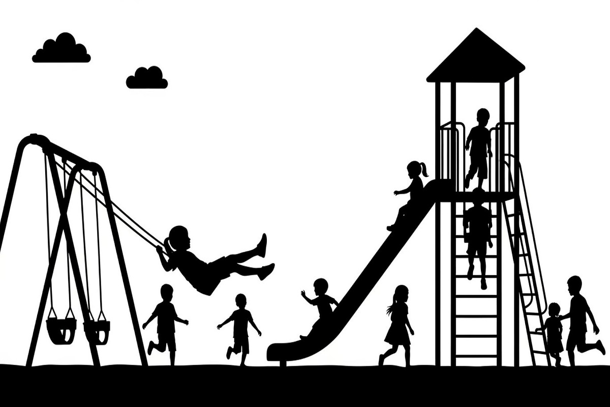 50 Kids Playground Silhouette Bundle, an Illustration by Gfx_Store (Photo 35 of 51)