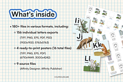 Printable Animal Alphabet For Kids, an Education Illustration by Curiouss (Thumbnail 10 of 10)