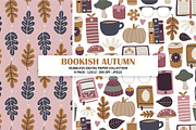 Bookish Autumn Seamless Patterns, a Pattern Graphic by Alanna Messina Design Co (Thumbnail 2 of 8)