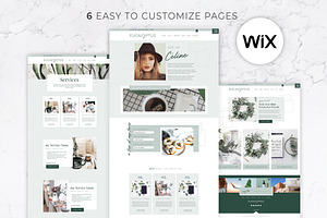 Wix Website Template Eucalyptus