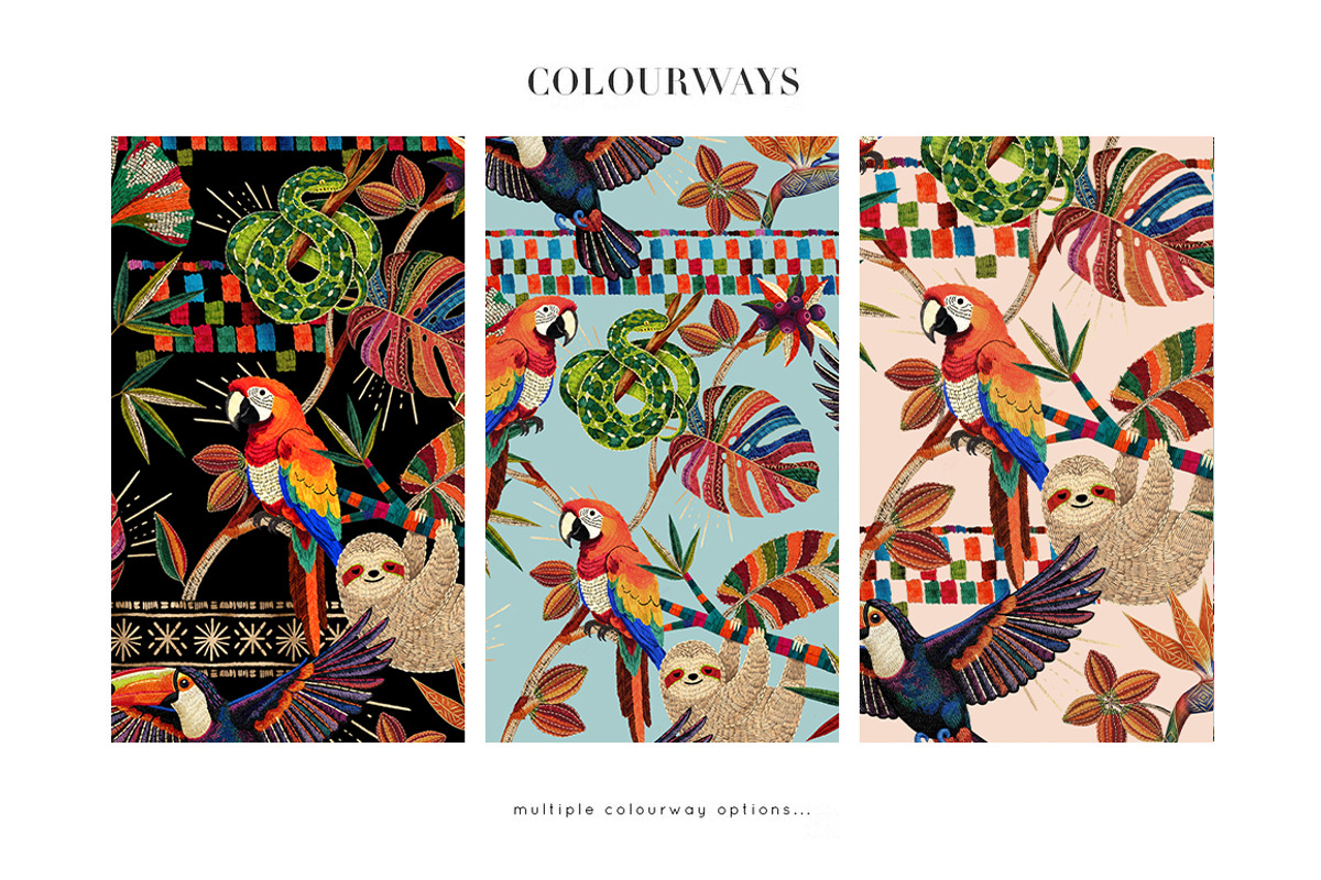 Tropical Paradise – 2026 Embroidery, a Pattern Graphic by Luiz da Rolt Grathwohl (Photo 10 of 11)