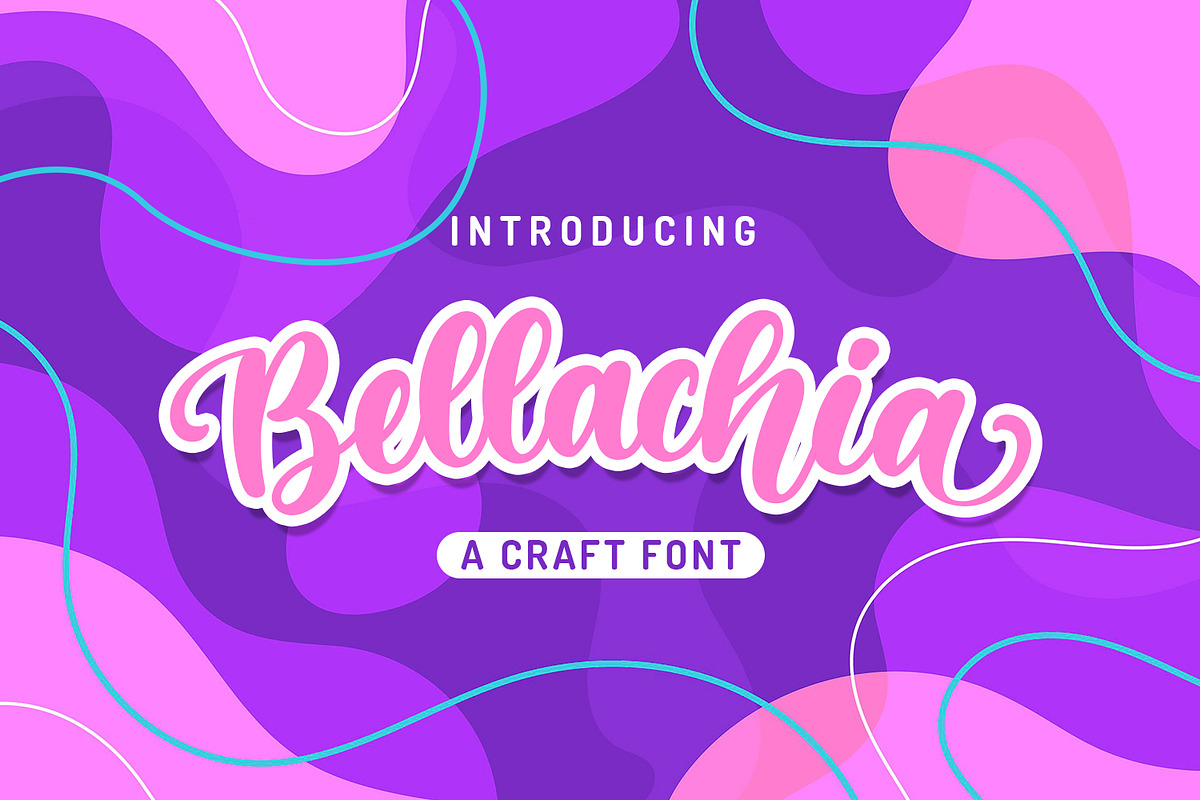 Bellachia - A Craft Font, a Font by Almarkhatype (Photo 1 of 10)
