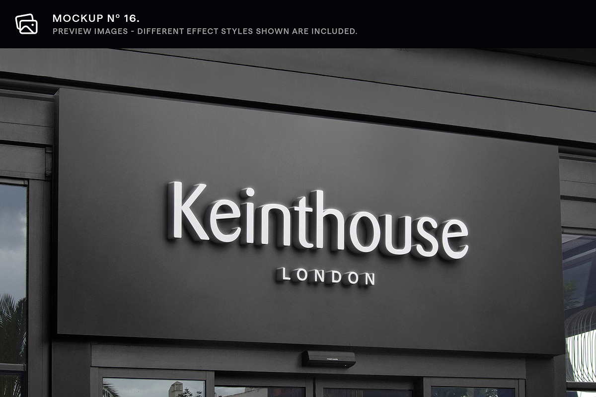 30 Signs & Facade Logo Mockups - V3, an Advertising Mockup by Asylab (Photo 23 of 38)