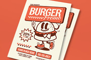 Burger Promo Flyer, a Flyer Template by graphicook (Thumbnail 2 of 3)