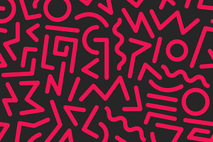 seamless pattern 80s. Vector., a Pattern Graphic by Dolvalol
