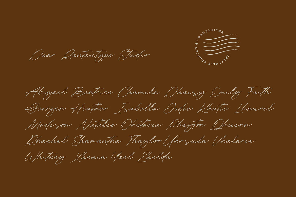 Grand Resort Elegant Monoline Script, a Handwritten Font by RantautypeStudio (Photo 11 of 15)