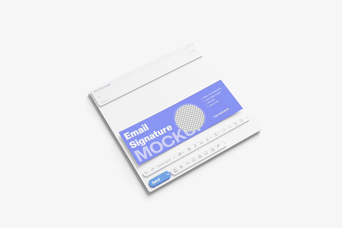 Email Signature Mockup, a Product Mockup by MrLetters (Photo 2 of 5)