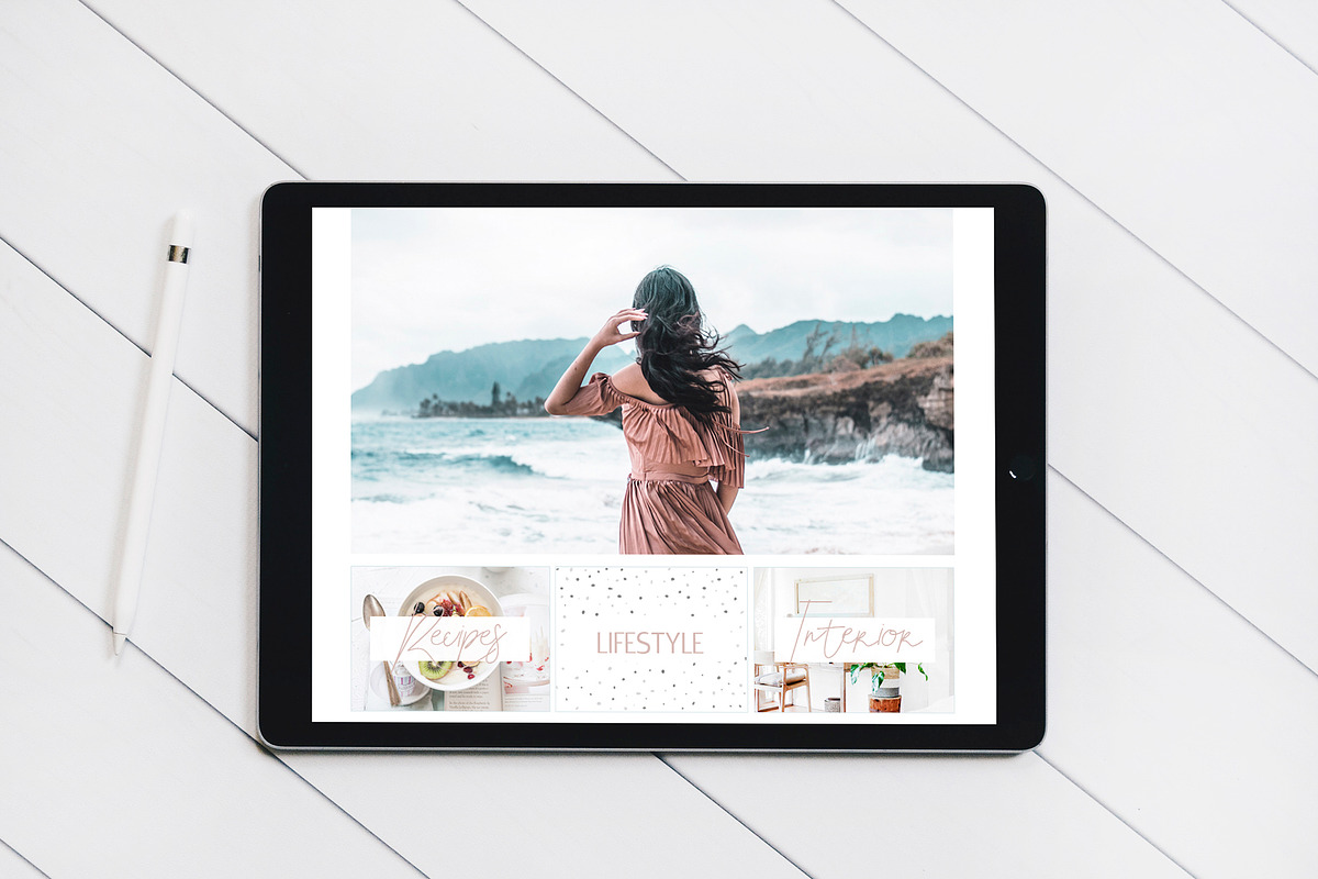SALE! Web Design Kit for Bloggers, a Templates & Theme by SwitzerShop (Photo 14 of 19)