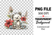 Safari Animals Whimsical Clipart, a Transportation Illustration by Watercolor design (Thumbnail 4 of 6)