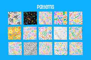 Big Squiggly Pattern Set