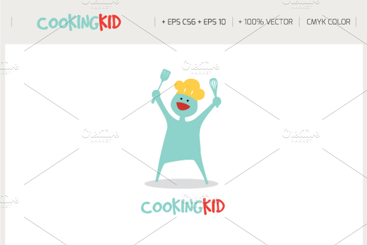 Cooking Kid Logo, a Branding & Logo Template by blends.studio
