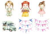 Pastel Retro Summer Collection, an Illustration by CitraGraphics (Thumbnail 2 of 5)