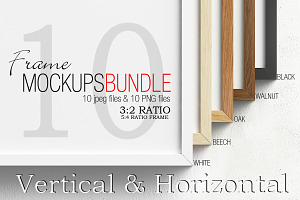 Frame mockups bundle 3;2  ratio V&H