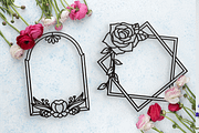 50 Floral Frames - SVG Cut Files, a Decorative Illustration by Arshad Ali (Thumbnail 3 of 9)