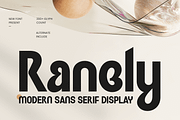 Ranely - Modern Sans Serif Font, a Sans Serif Font by Sensatype (Thumbnail 1 of 12)
