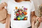 Whimsical Summer Picnic Basket Clipa, an Illustration by CreationArt (Thumbnail 2 of 7)