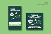 Tennis Tournament Flyer Set, a Flyer Template by Siska Arista (Thumbnail 2 of 2)