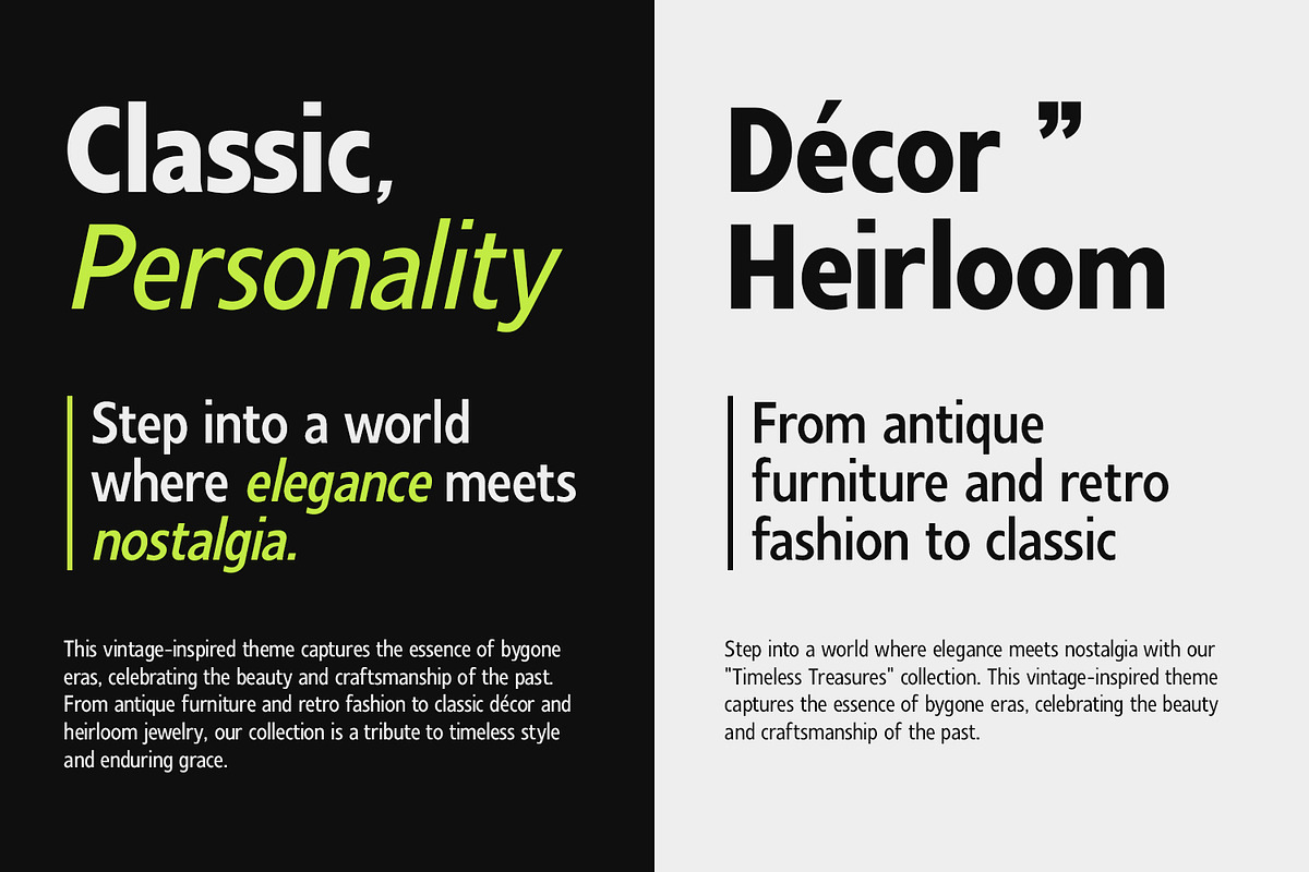 Montblack - Sans Serif Font Family, a Sans Serif Font by Umitype (Photo 4 of 10)