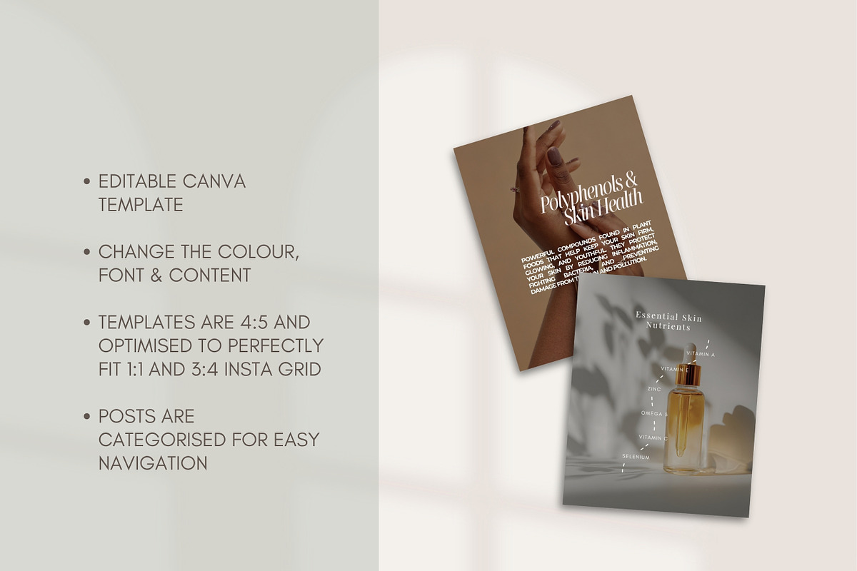 Skin Aesthetic Instagram Posts Canva preview 6