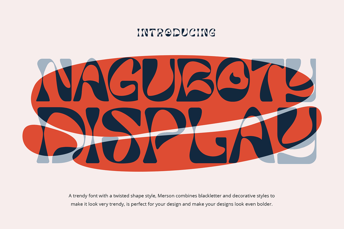 Naguboty Display, a Sans Serif Font by Damelev (Photo 1 of 9)