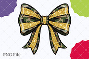 Camo Brushstroke Coquette Bow Png, an Illustration by designcity5 (Thumbnail 1 of 8)