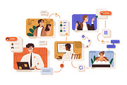 Team communication at work concept, a Person Illustration by Good Studio (Thumbnail 3 of 3)