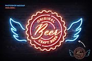 Custom Neon Sign Photoshop Mockup, a Mockup by Andrew Skoch Design (Thumbnail 3 of 11)