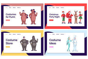 Holiday costumes ideas landing pages, a Landing Page Template by IMG Visuals