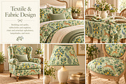 Exotic Garden I Mint Wallpaper, a Wallpaper Graphic by by creative paper (Thumbnail 14 of 15)