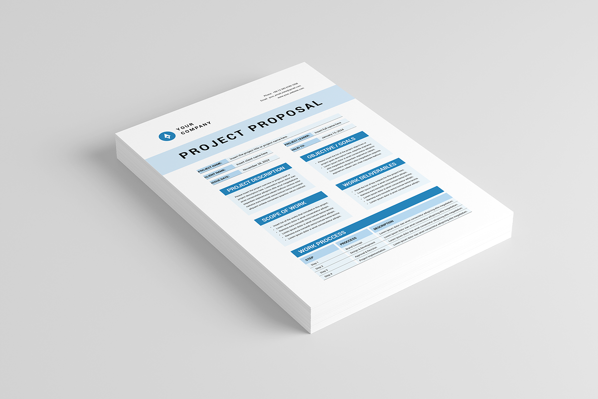Project Proposal, a Stationery Template by Leaflove (Photo 3 of 5)