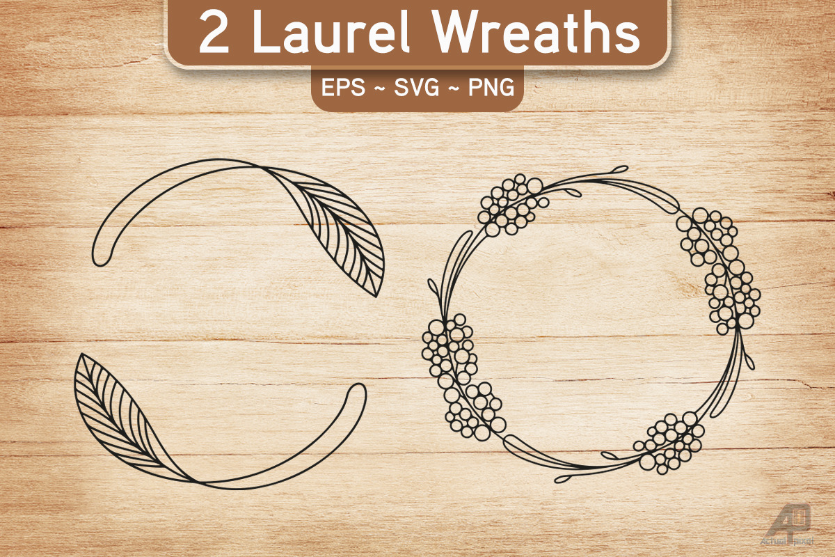 Laurel Wreath SVG PNG Bundle, an Illustration by Actual Pixel (Photo 7 of 17)