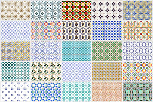 200 Seamless Portugal Tile Backdrops