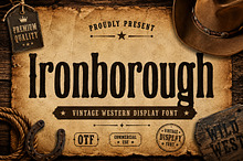 Ironborough – Western Display Font