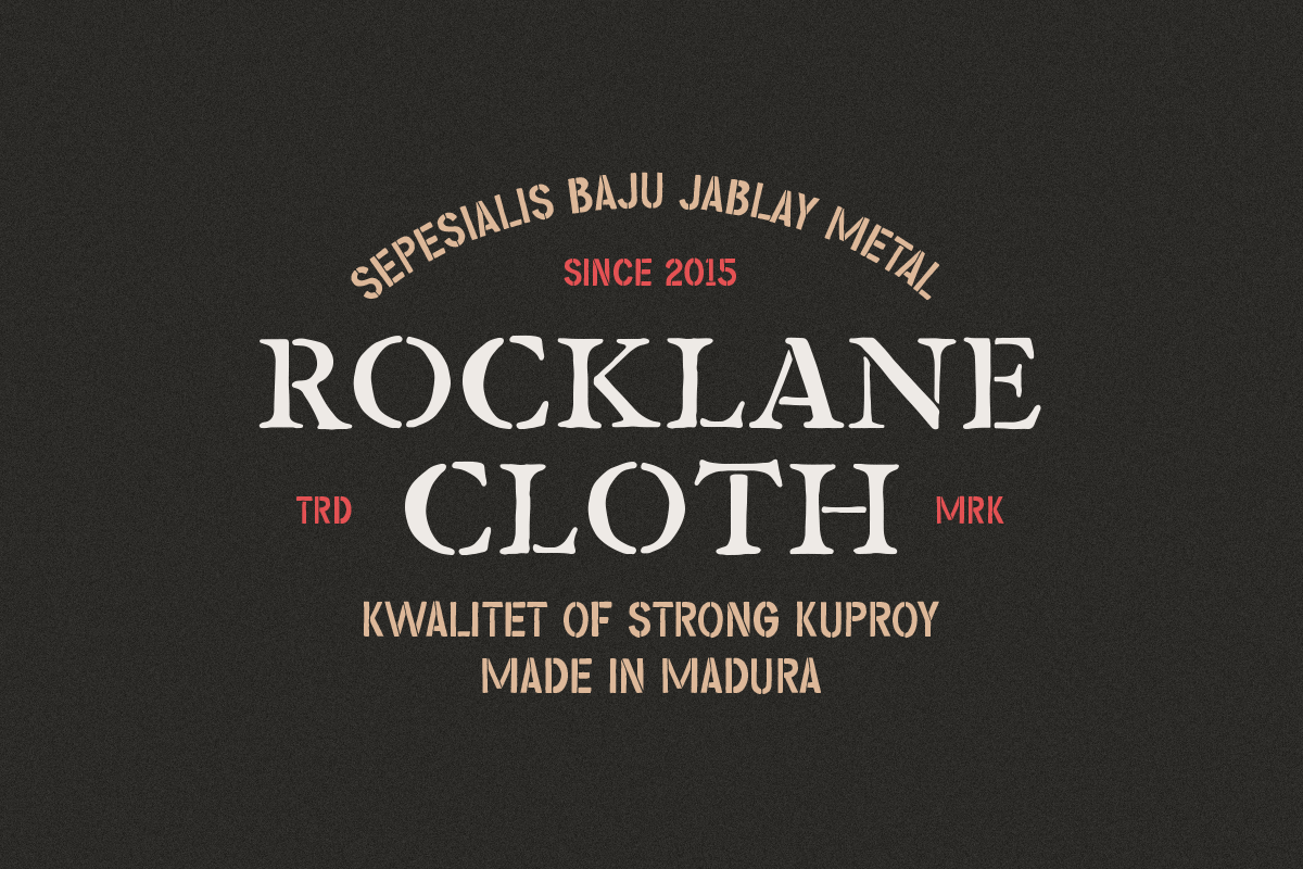 Gripstone Stencil - Vintage Font Duo, a Sans Serif Font by Martype Co (Photo 4 of 9)