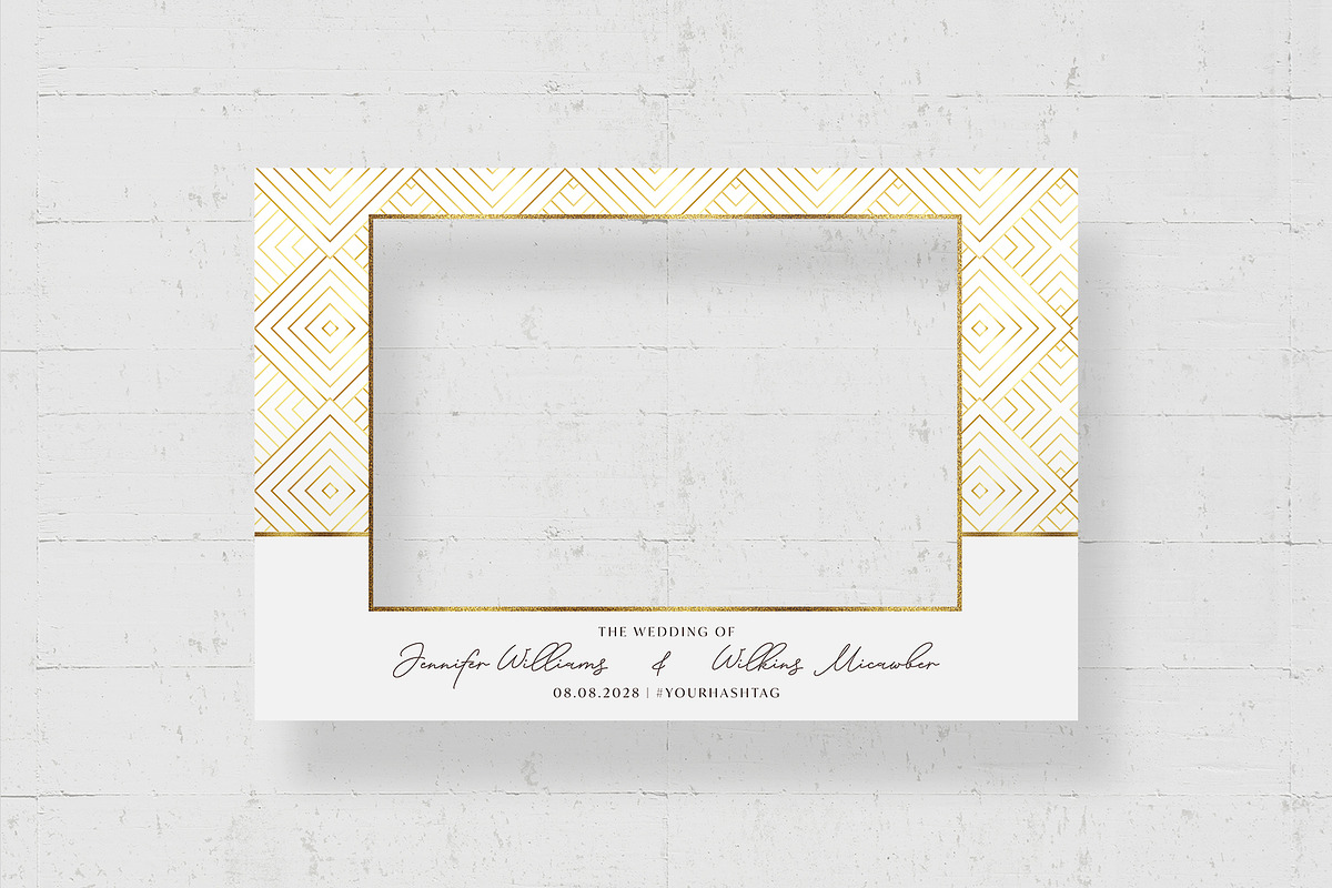 Wedding Selfie Frame Template, a Stationery Template by BrandPacks (Photo 5 of 6)