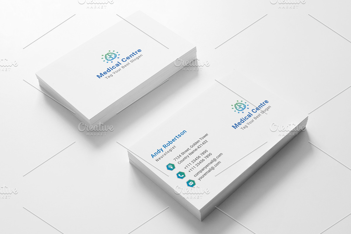 Medical Centre Business Card, a Business Card Template by graphicsunday (Photo 4 of 8)