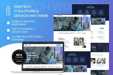 Engitech IT / Tech Company Wix Theme